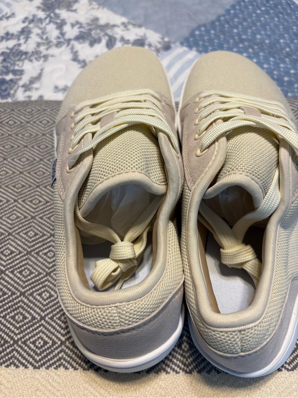 Wide Step Neutral Cream Women's Sneakers - - Picture 3 of 6